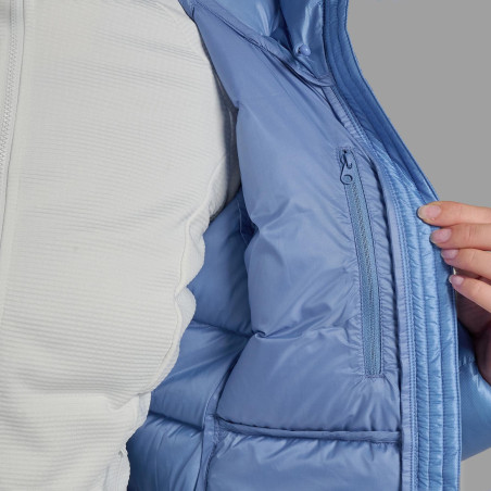 FEM ANTI-FREEZE XT HOODIE-CORNFLOWER-UK10/S dámská bunda modrá