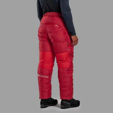 APEX 8000 DOWN SALOPETTES-ADRENALINE RED-L unisex kalhoty červené