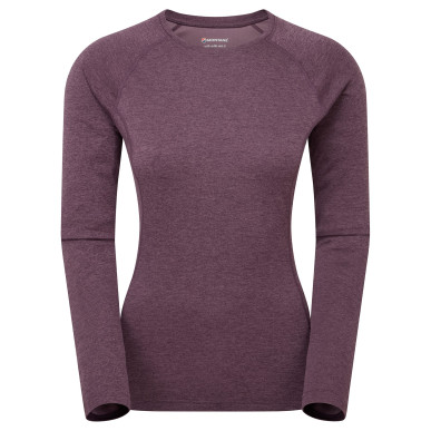 FEM DART LONG SLEEVE T-SHIRT-MULBERRY-UK14/L dámské triko dlouhý ruk. hnědofialové