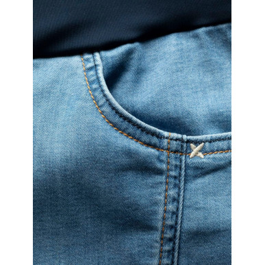 FUJI 3.0-DENIM LIGHT BLUE-34 dámské 3/4 kalhoty světle modré denim