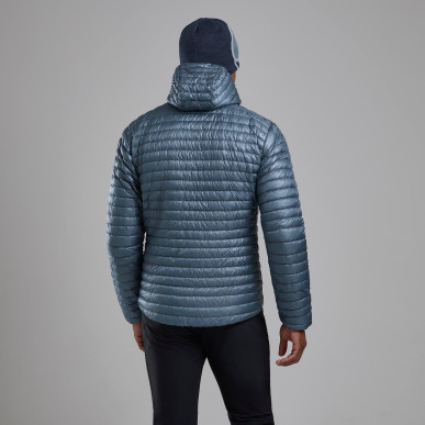 ALPINE 850 NANO HOODIE-STONE SIZE BLUE-XL pánská bunda šedomodrá