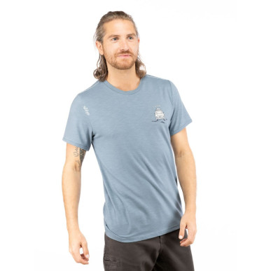 E CIAO-GREYBLUE-XXS pánské tričko šedomodré