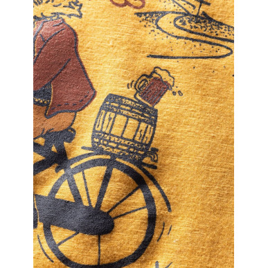 TYROLEAN TRIP-OCHRE-XXS pánské tričko okrové