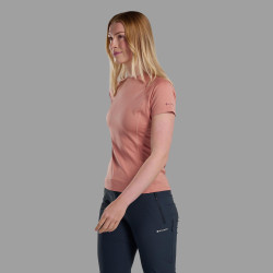 FEM DART T-SHIRT-PINK CLAY-UK8/XS dámské triko růžové