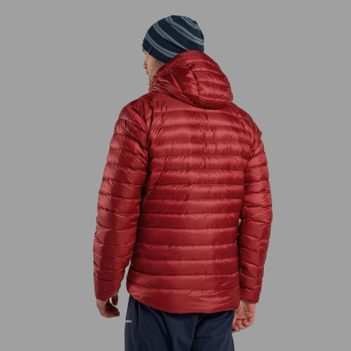 ANTI-FREEZE HOODIE-DARK MAPLE-M pánská bunda tmavě červená