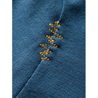 DALMATIEN ORNAMENT-DARK BLUE-40 dámské tričko s dlouhým rukávem tmavě modré