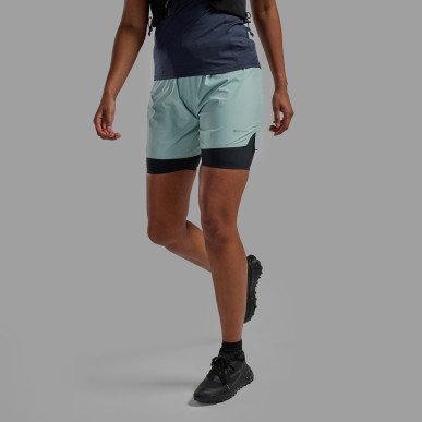 FEM JETSTREAM 6" SHORTS-SEA MIST-UK6/XXS dámské kraťasy mentolové