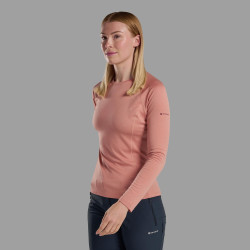 FEM DART LONG SLEEVE T-SHIRT-PINK CLAY-UK18/XXL dámské triko dlouhý ruk. růžové