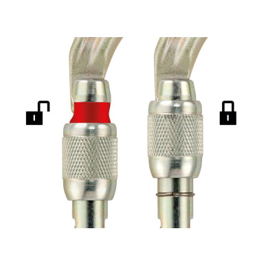 VULCAN SCREW LOCK ocelová karabina šroub.zámek