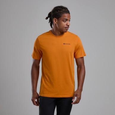 IMPACT COMPASS TEE-FLAME ORANGE-S pánské tričko žlutooranžové