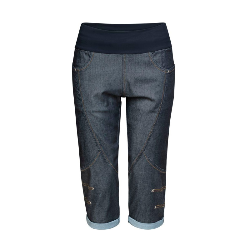 FUJI 3.0-DENIM DARK BLUE-44 dámské 3/4 kalhoty tmavě modré denim