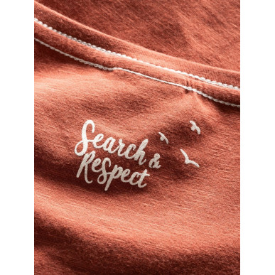 GANDIA MOUNTAINBIKE FLOWERS-BRICK-42 dámské tričko cihlové