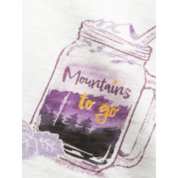 LEOBEN MOUNTAINS TO GO-WHITE-42 dámské tričko bílé