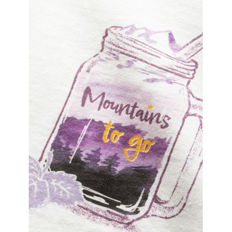 LEOBEN MOUNTAINS TO GO-WHITE-42 dámské tričko bílé