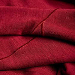 MALLI LS ZIP T SHIRT-DARK MAPLE-M pánské triko tmavě červené