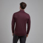 DART ZIP NECK-DARK GARNET-XXXL pánské triko dlouhý ruk. hnědofialové DART ZIP NECK-DARK GARNET-XXXL pánské triko dlouhý ruk. hnědofialové