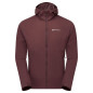 FEATHERLITE HOODIE-DARK GARNET-L pánská bunda hnědofialová