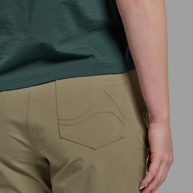 FEM GENOA LITE PANTS REG LEG-CAPER-UK10/S dámské kalhoty olivové