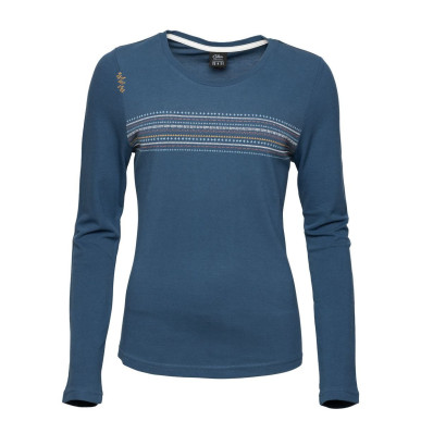 DALMATIEN ORNAMENT-DARK BLUE-34 dámské tričko s dlouhým rukávem tmavě modré