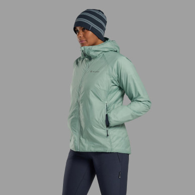 FEM FORTES LITE HOODIE-SEA MIST-UK8/XS dámská bunda mentolová