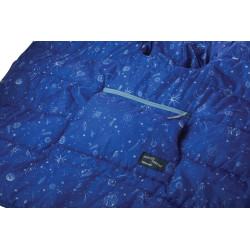 KIDS HONCHO PONCHO Space Print dětské eraLoftové pončo modré vesmír