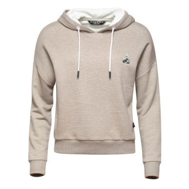 JUIFEN-BEIGE-34 dámská mikina s kapucí béžová