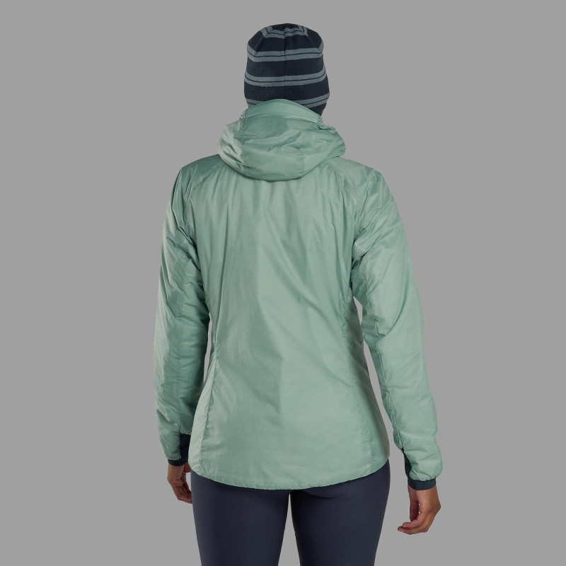FEM FORTES LITE HOODIE-SEA MIST-UK12/M dámská bunda mentolová