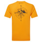 IMPACT COMPASS TEE-FLAME ORANGE-S pánské tričko žlutooranžové IMPACT COMPASS TEE-FLAME ORANGE-S pánské tričko žlutooranžové