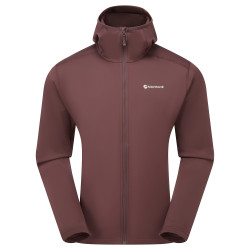 FURY LITE HOODIE-DARK GARNET-XL pánská mikina hnědofialová