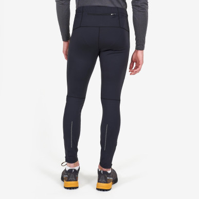 THERMAL TRAIL TIGHTS-BLACK-XL pánské elastické kalhoty černé