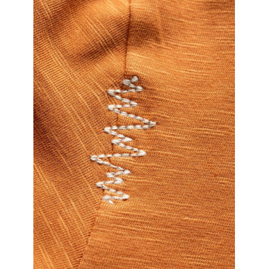 SUNNY MOUNTAINS-ORANGE BROWN-XL pánské tričko oranžovo hnědé