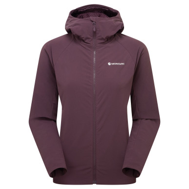 FEM KHAMSIN HOODIE-MULBERRY-UK14/L dámská bunda hnědofialová
