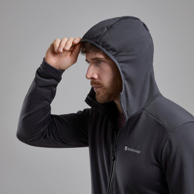 PROTIUM HOODIE-MIDNIGHT GREY-S pánská mikina tmavě šedá