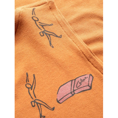 VILS SPOTTER-ORANGE BROWN-XL pánské tílko hnědo oranžové