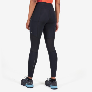 FEM KATLA LONG TRAIL TIGHTS-BLACK-UK8/XS dámské kalhoty černé