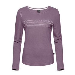 DALMATIEN ORNAMENT-DARK VIOLET-44 dámské tričko s dlouhým rukávem tmavě fialové