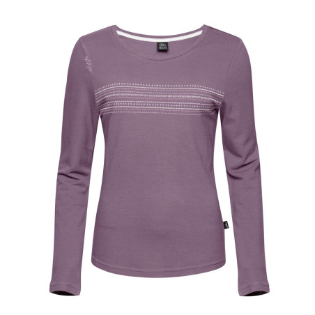 DALMATIEN ORNAMENT-DARK VIOLET-44 dámské tričko s dlouhým rukávem tmavě fialové