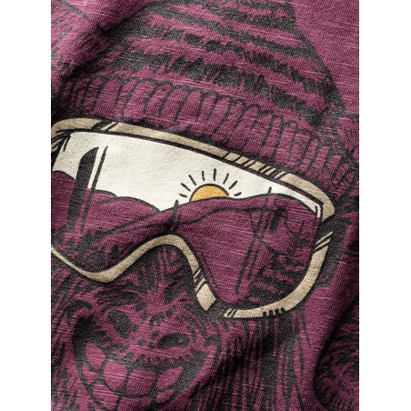 ROCK HERO WINTER-DARK BORDEAUX-XS pánské tričko tmavě vínové