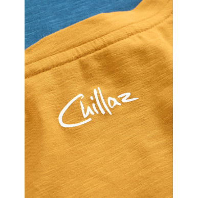 HAIDI LAND ROPE-DARK BLUE / CURRY-M pánské tričko tmavě modré a kari