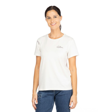 ISEO FLORAL LOGO-WHITE-44 dámské tričko bílé