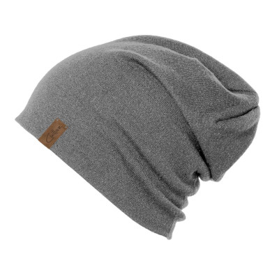 RELAXED BEANIE 2.0-GREY MELANGE-čepice šedá