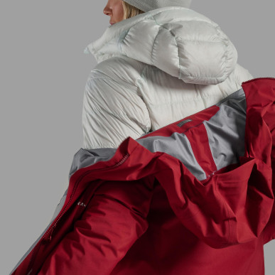 FEM KAMEN HOODIE-POWDER-UK10/S dámská bunda bílá