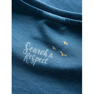 ISEO FLORAL LOGO-DARK BLUE-48 dámské tričko tmavě modré