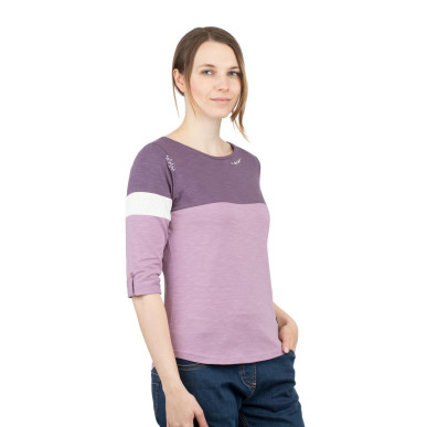 BALANCED-DARK VIOLET-38 dámské tričko s dlouhým rukávem tmavě fialové