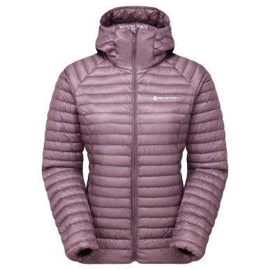 FEM ALPINE 850 NANO HOODIE-MOONSCAPE-UK8/XS dámská bunda šedofialová