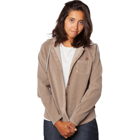 FENDELS-DARK SAND-44 dámská košile tmavě písková