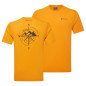 IMPACT COMPASS TEE-FLAME ORANGE-S pánské tričko žlutooranžové IMPACT COMPASS TEE-FLAME ORANGE-S pánské tričko žlutooranžové
