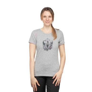 SAILE MOUNTAIN PARADISE-GREY MELANGE-34 dámské tričko šedé