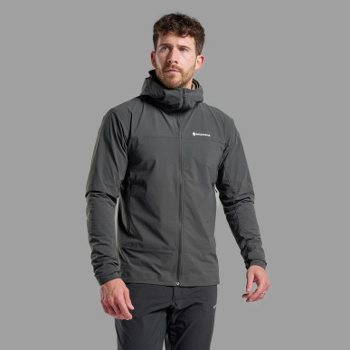 TENACITY NANO HOODIE-MIDNIGHT GREY-S pánská bunda tmavě šedá
