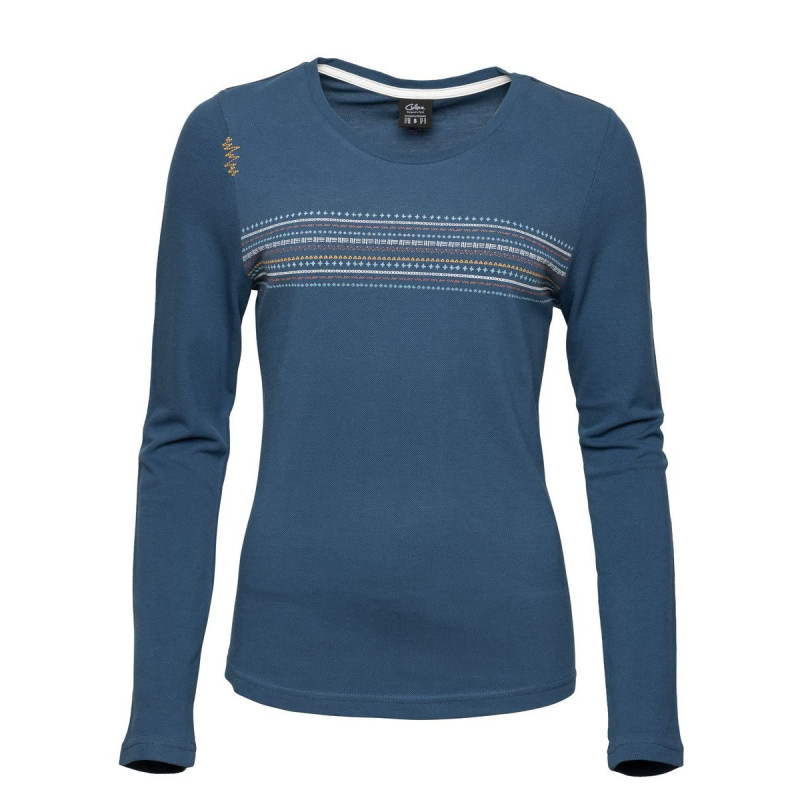 DALMATIEN ORNAMENT-DARK BLUE-44 dámské tričko s dlouhým rukávem tmavě modré DALMATIEN ORNAMENT-DARK BLUE-44 dámské tričko s dlouhým rukávem tmavě modré